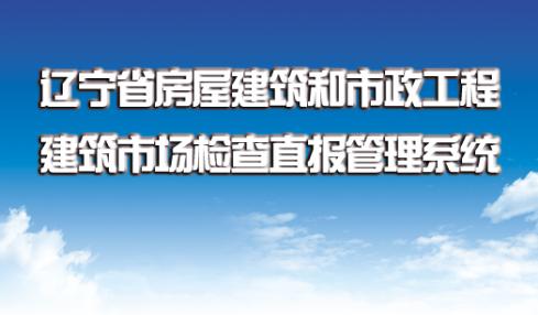 辽宁省房屋建筑和市政工程建筑市场检查直报管理系统